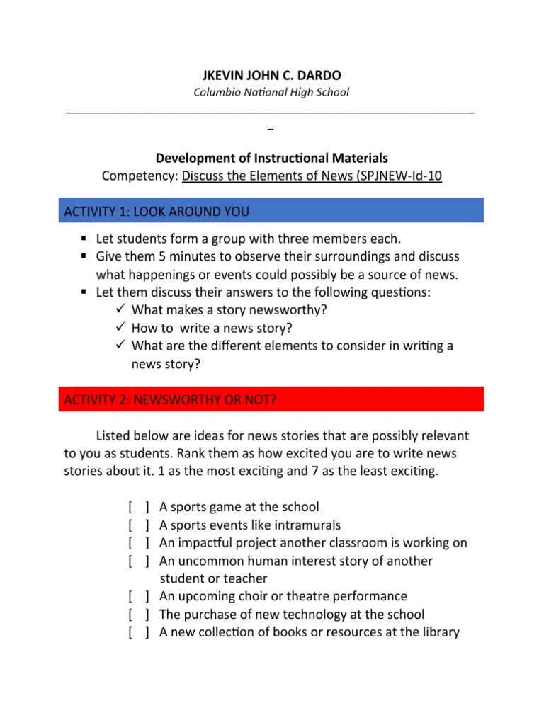 Instructional Material | PDF