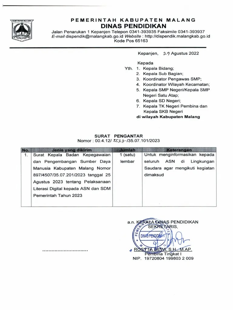 Surat Literasi Digital | PDF