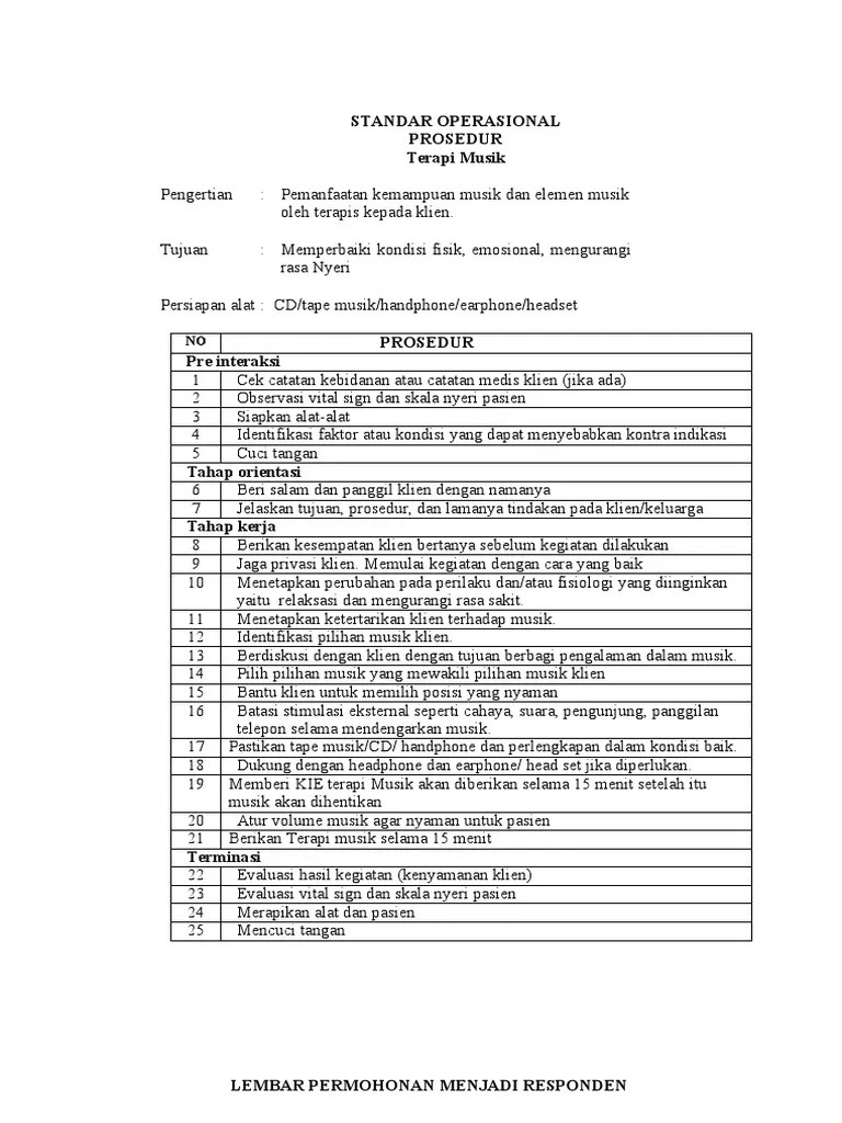 Standar Operasional Prosedur | PDF