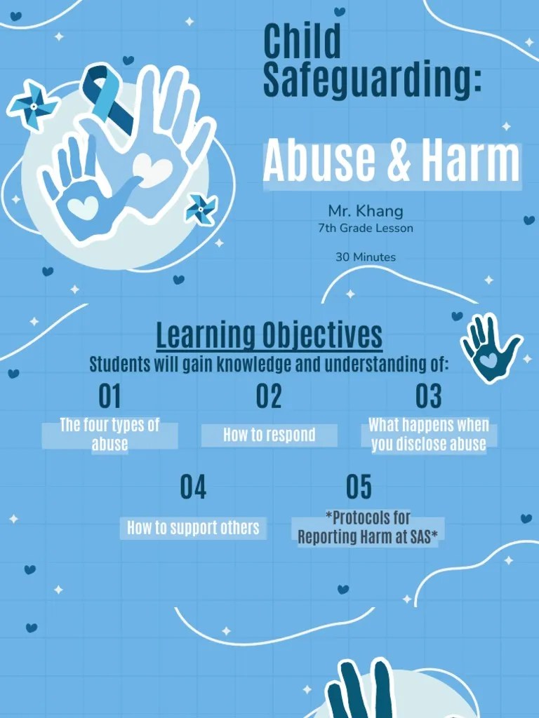 Safeguarding Lesson Child Abuse 2023 Grade 7 | PDF