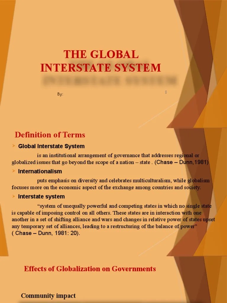 The Global Interstate System | PDF | Globalization | International ...