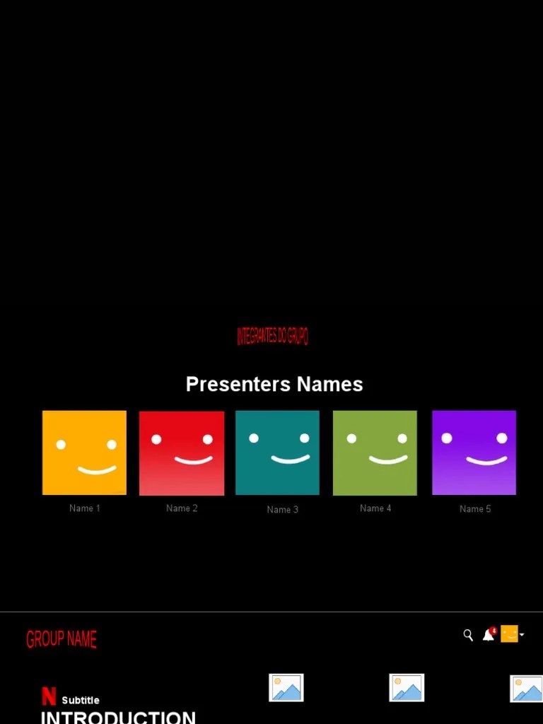Free Netflix PowerPoint Template Pptheme 1 | PDF | Text | Typography
