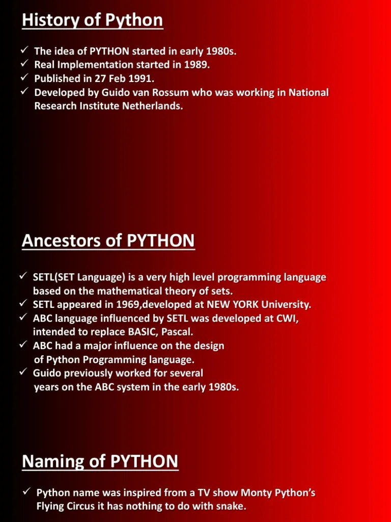 Python Programming Notes | PDF | Python (Programming Language ...