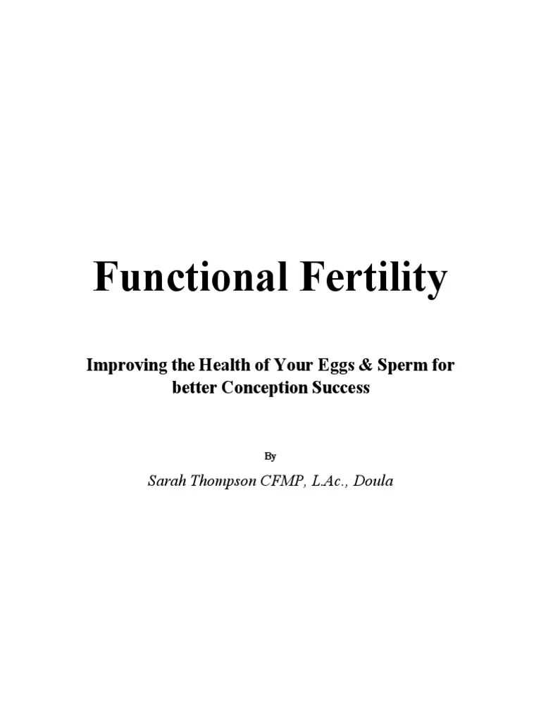 Functional Fertility - Improving The Health Of Your Eggs | Download ...