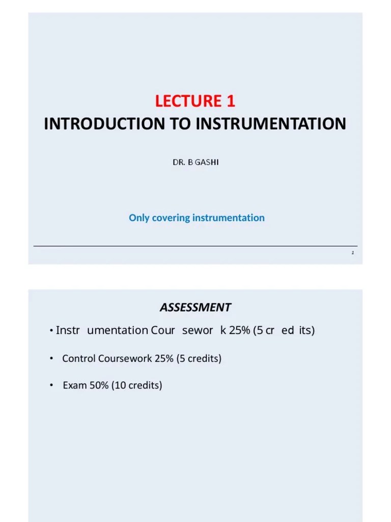 Introduction To Instrumentation | PDF | Accuracy And Precision | Sensor