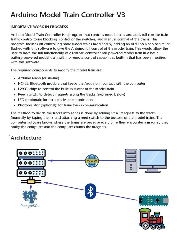 Arduino Model Train Controller | PDF | Arduino | World Wide Web