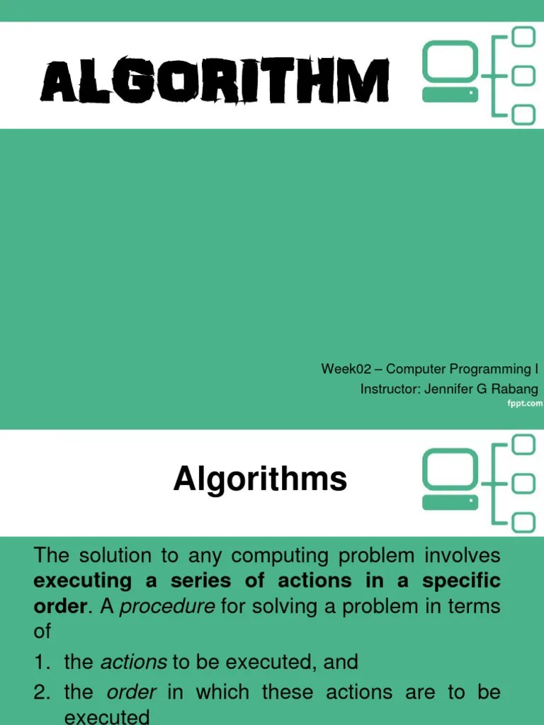 Algorithm, Identifiers, Data Types, Operators | PDF | Programming ...