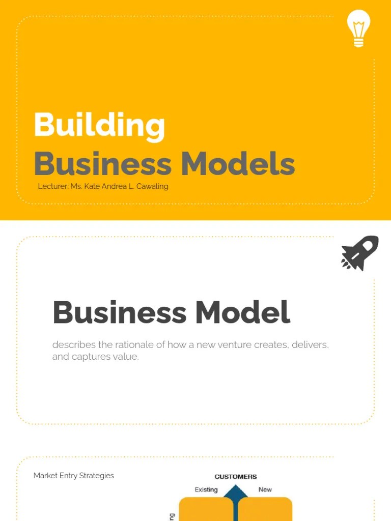 Building Business Models PDF | PDF | Business Model | Market Segmentation
