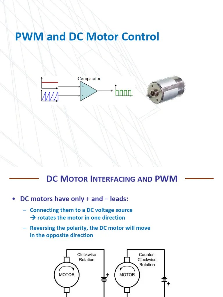 Lecture - 6 PWM And DC Motor Control | Download Free PDF | Electric ...