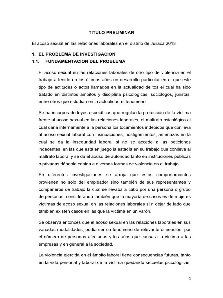 Acoso Sexuall | PDF | Acoso Sexual | La Violencia Contra Las Mujeres