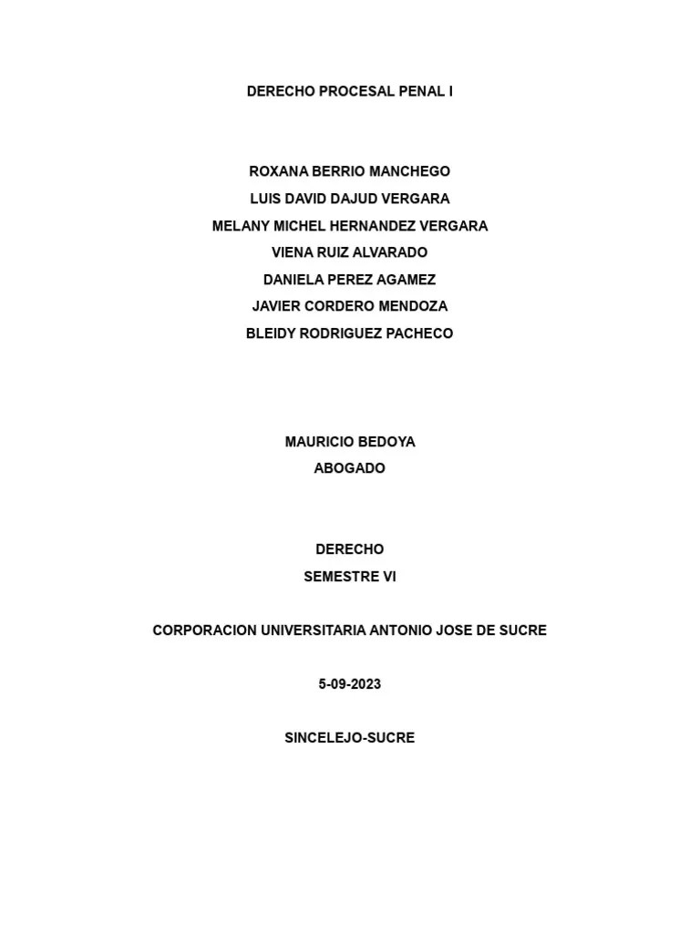 Procesal Penal I | PDF | Ley Procesal | Procedimiento Criminal