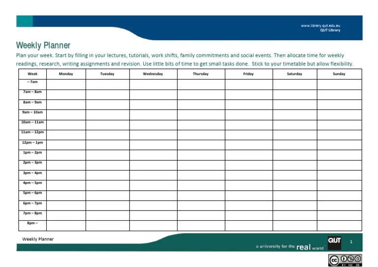 WeeklyPlanner Fillable | PDF