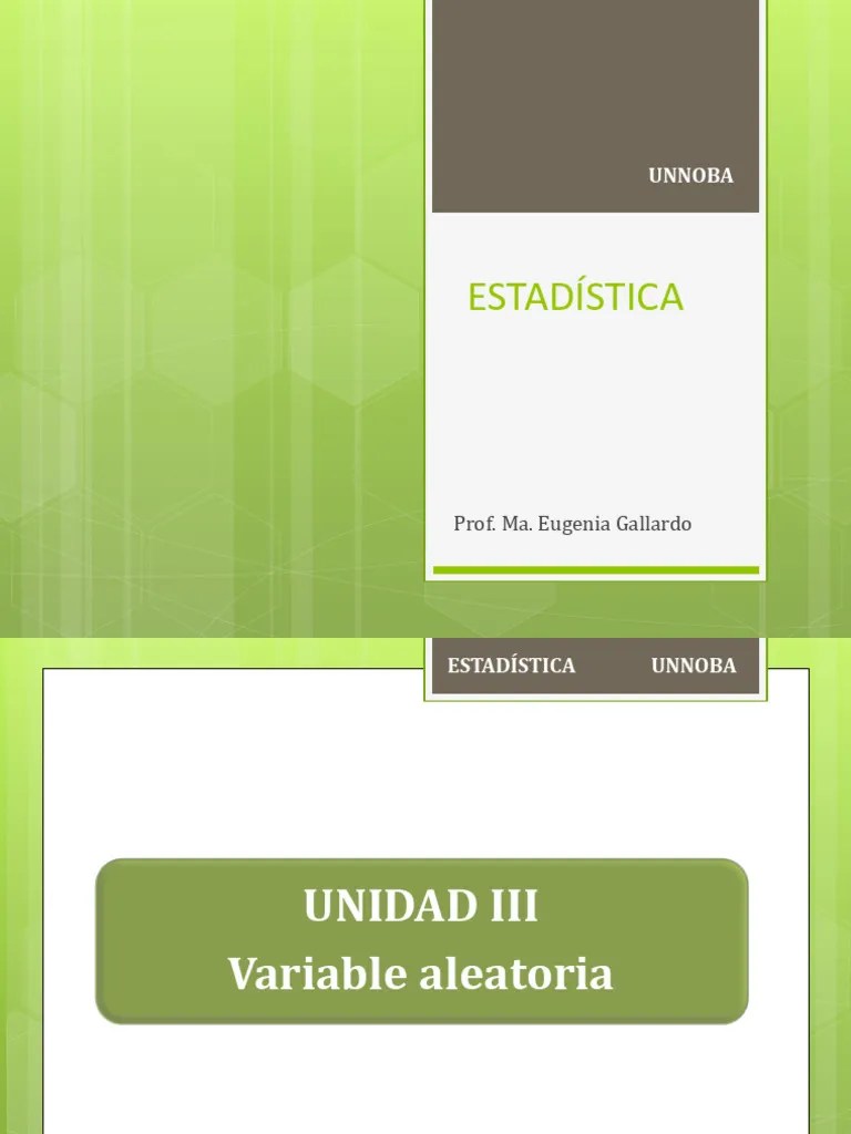 Probabilidad Y Estadistica - Variable Aleatoria Continua | PDF ...