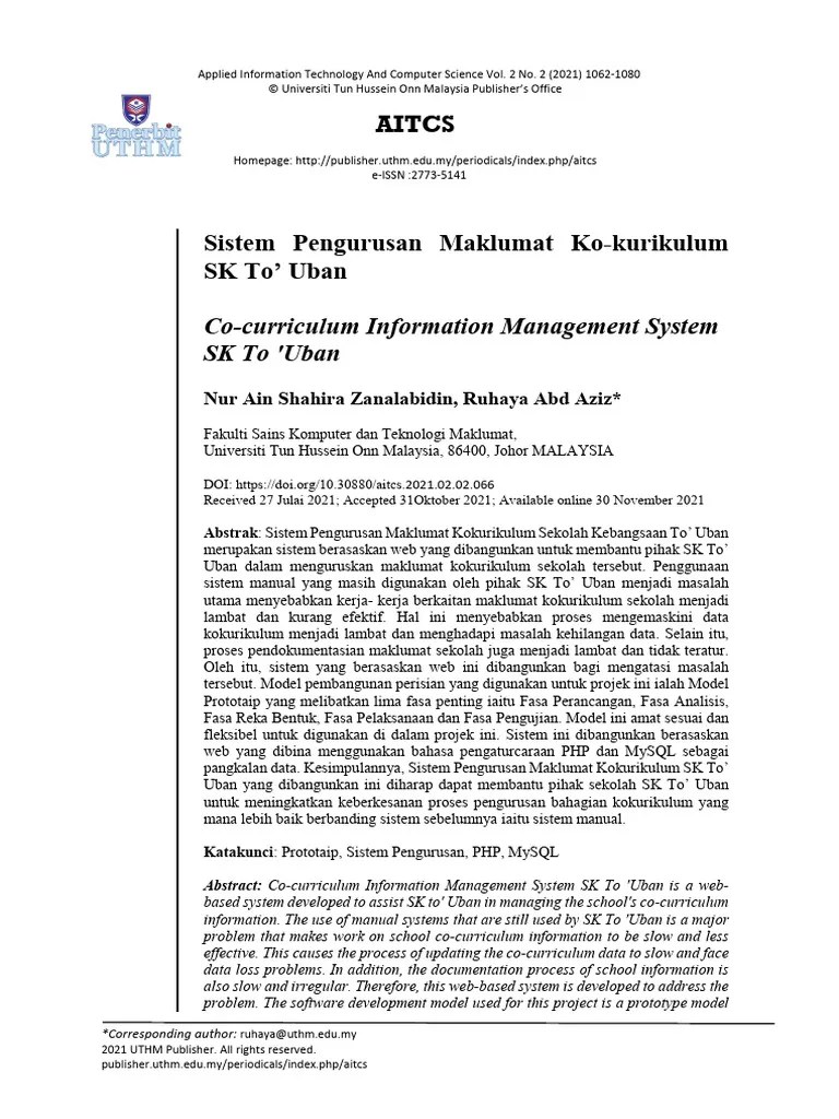 Sample Penulisan Laporan | PDF