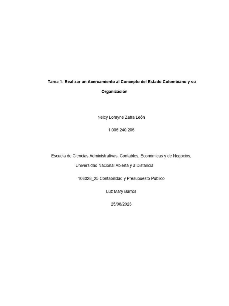 Tarea 1 Contabilidad Y Presupuesto | PDF | Contador | Contabilidad