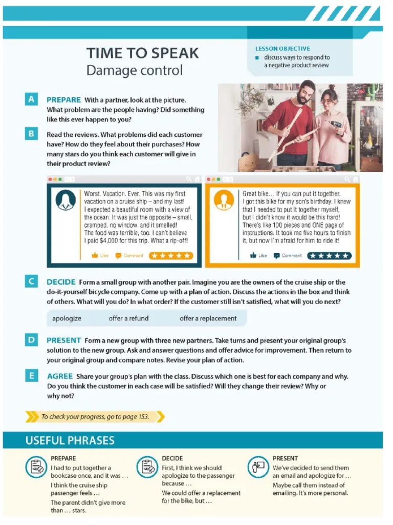 BUS 2.0 Level 4 Lesson Plan 3 Handout 4 | PDF