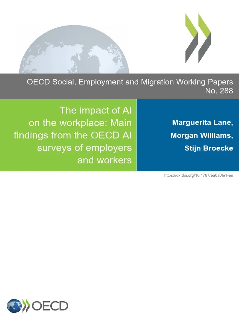 OECD - The Impact Of AI On The Workplace Survey | PDF | Employment ...