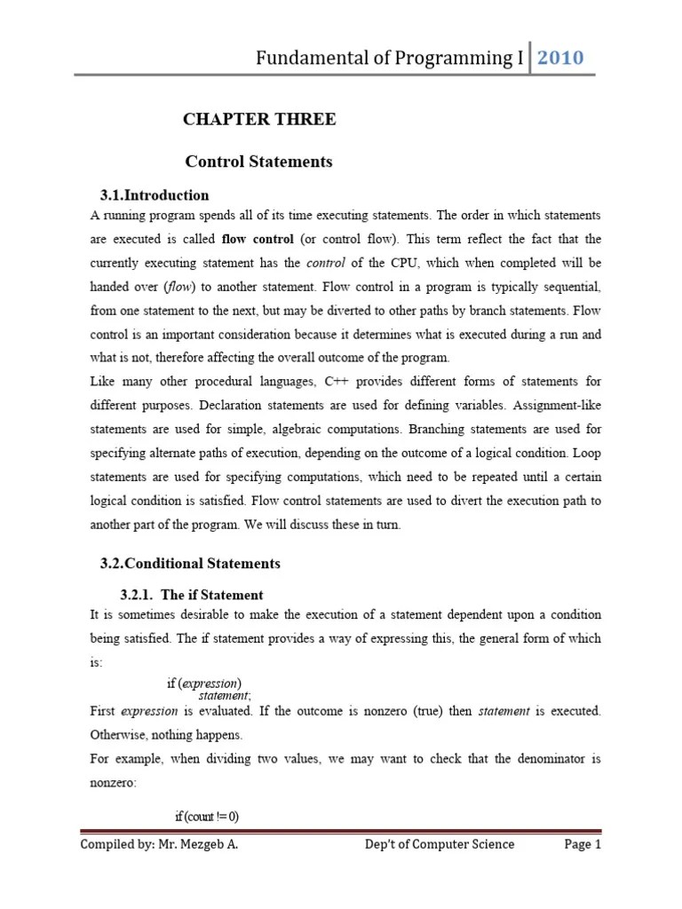 Chapter 4 Decision Making And Branching In C Programs Pdf Control Flow Systems Engineering - Download Creative Space Photo | Retina