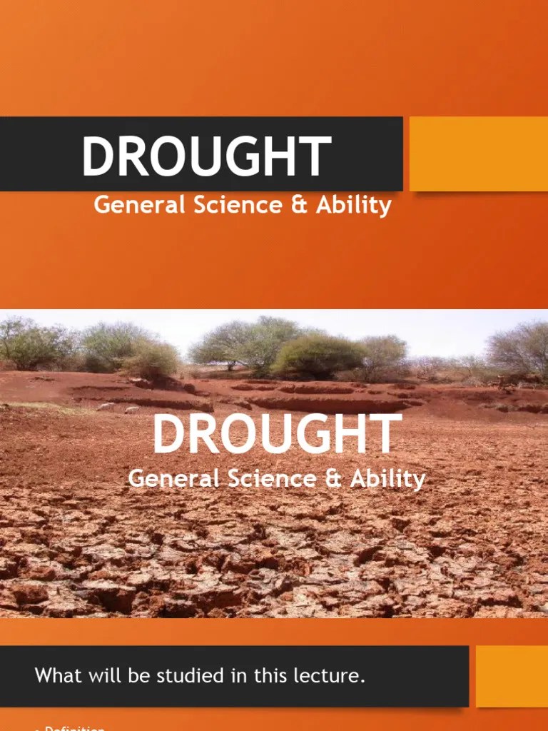 Lecture 07 What Is Drought And What Are The Causes CSS PMS General ...