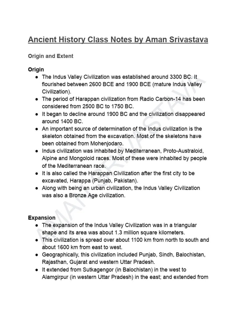 Complete Ancient History Class Notes | PDF | Vedas | Indian Religions