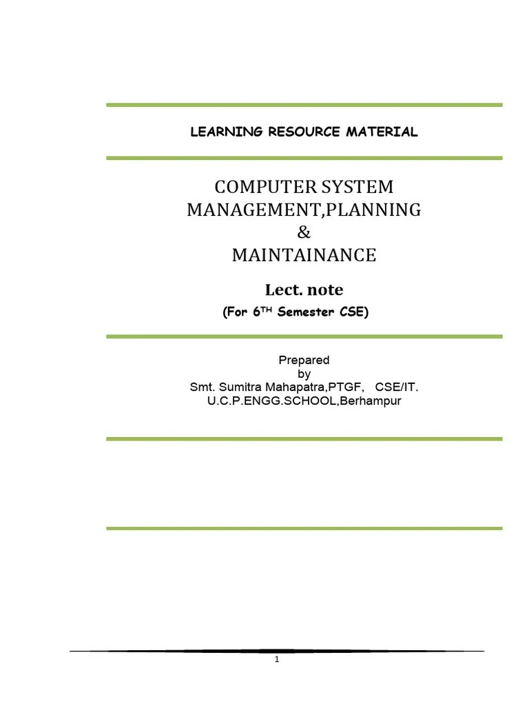 Computer Hardware Maintenance | PDF | Computer Aided Design | Software ...