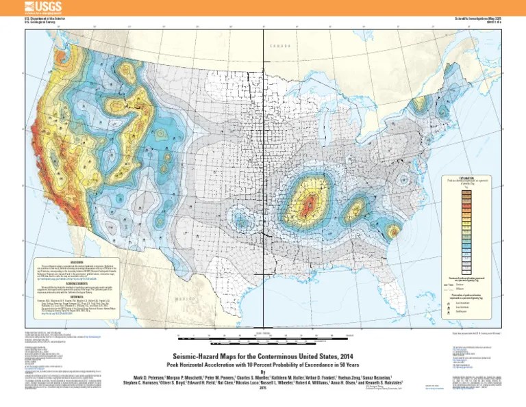Seismic Hazard Maps For The U S PDF Geology Geophysics 1