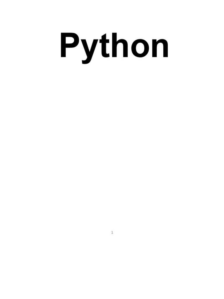 Python Full PDF | PDF | Python (Programming Language) | Boolean Data Type