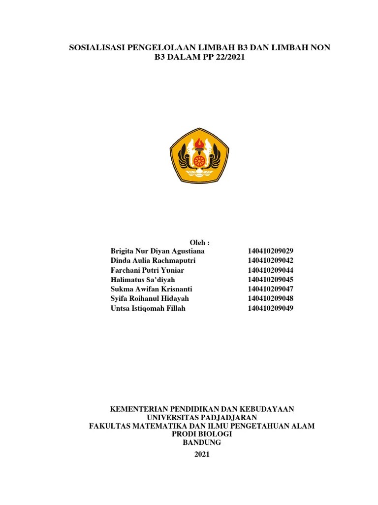 Pengelolaan Limbah B3 & Non-B3 PP 22/2021 | PDF | Sains & Matematika