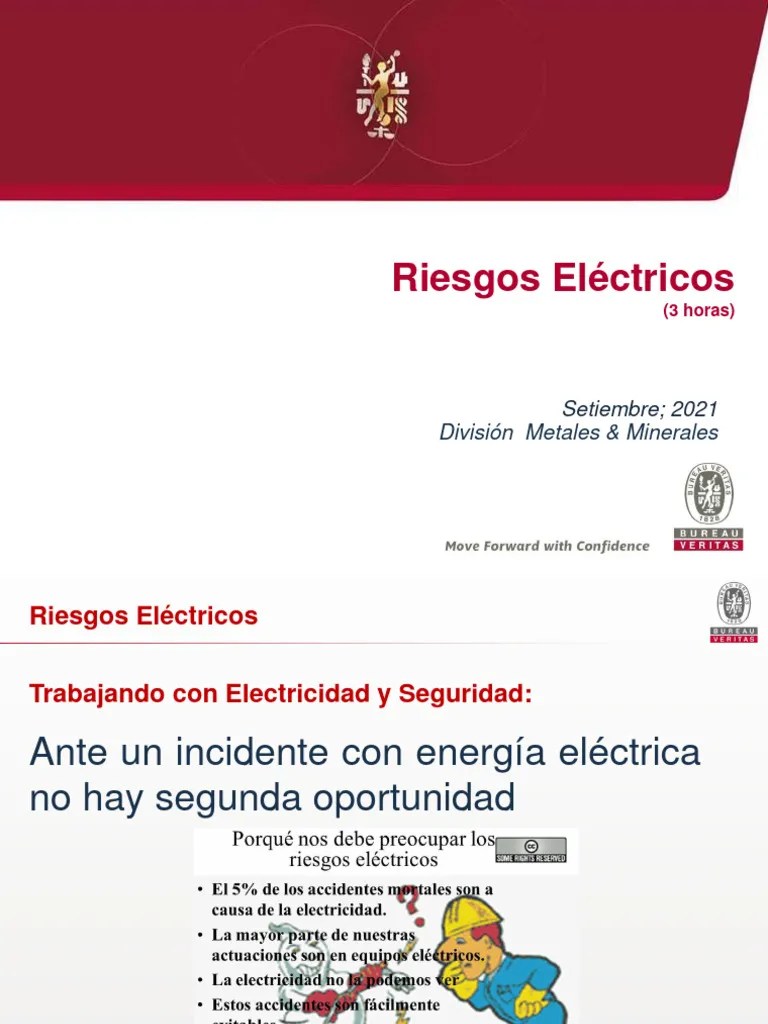 Riesgos Eléctricos BV | PDF | Corriente Eléctrica | Voltaje