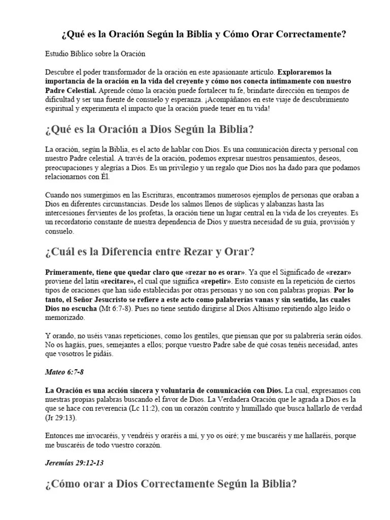 Qué Es La Oración, La Alabanza Y Adoracion, La Fe, La Gracia, La ...