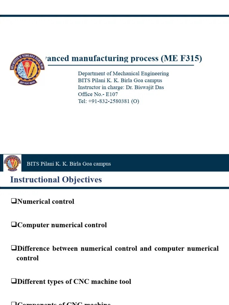 Lecture 2 - Construction Of CNC And Intro To Part Programming | PDF | Numerical Control | Machines