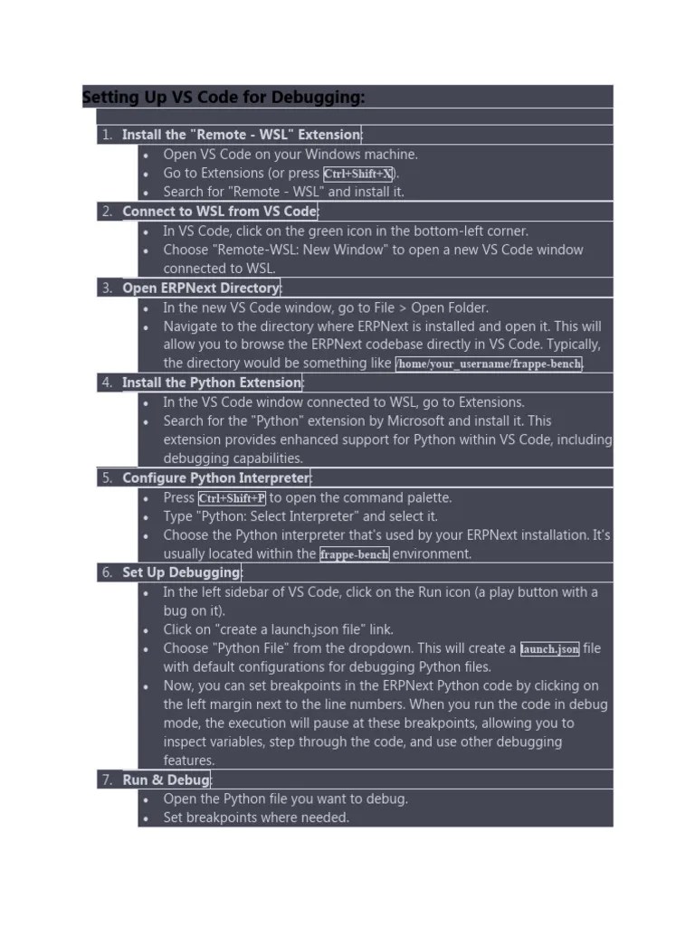 Setting Up VS Code For Debugging | PDF | Directory (Computing) | Python ...