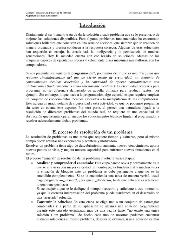 Introduccion A Los Algoritmos | PDF | Lenguaje De Programación | Algoritmos