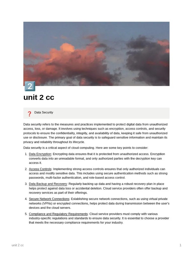 Cloud Computing Notes Btech Csvtu 6th Sem | Download Free PDF ...