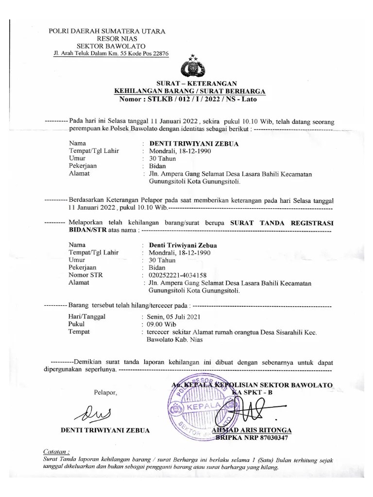 Surat Polisi Baru | PDF