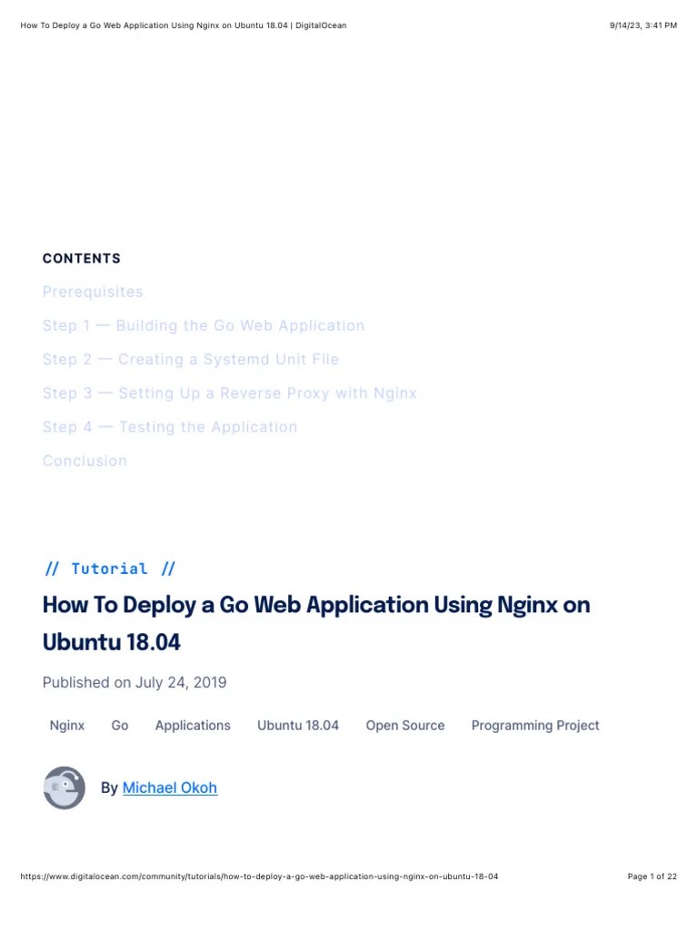 Go Web App Deployment Guide | PDF | World Wide Web | Internet & Web