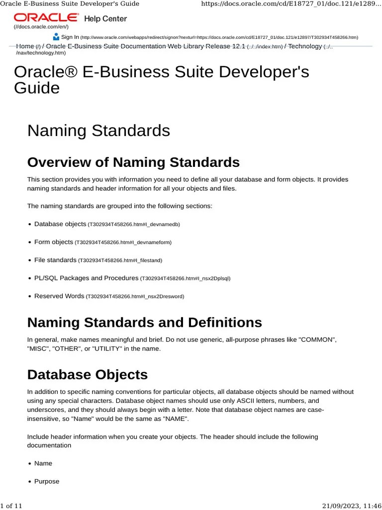 Oracle E-Business Suite Developer's Guide | PDF | Databases | Pl/Sql