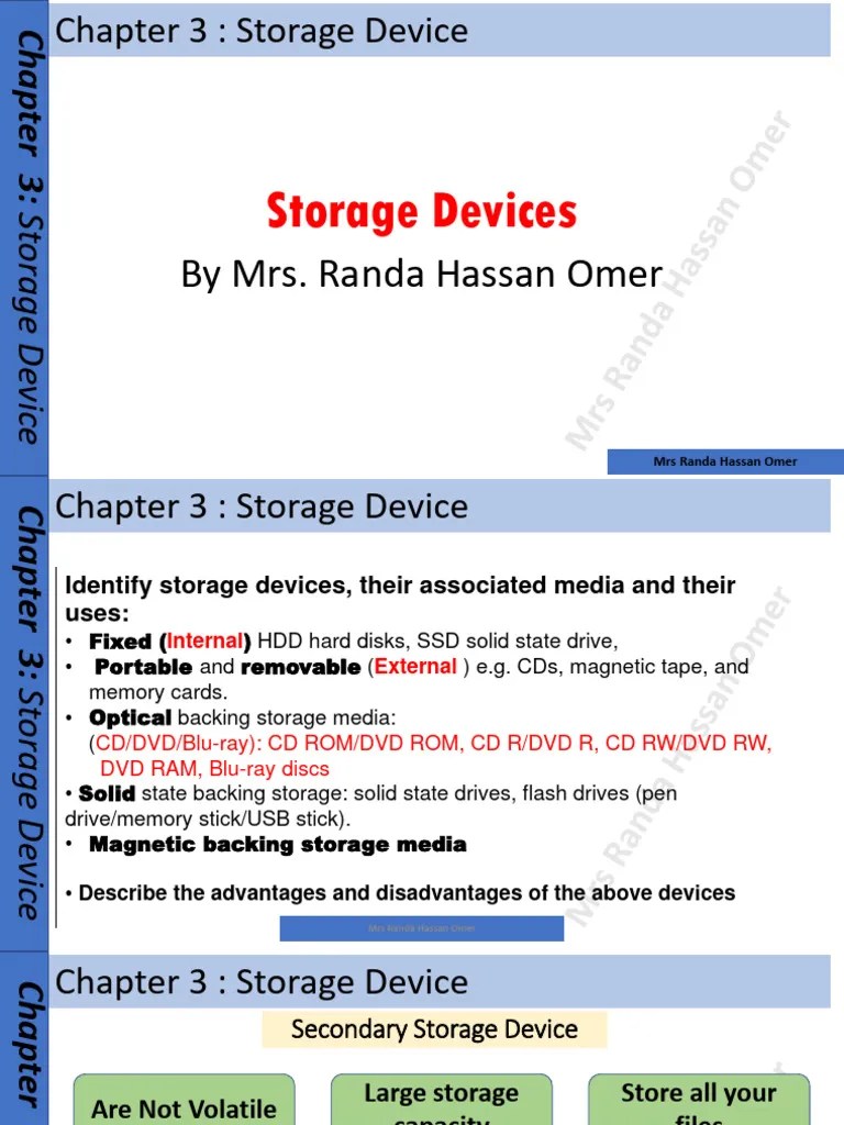 Storage Devices Updated Randa | Download Free PDF | Computer Data ...