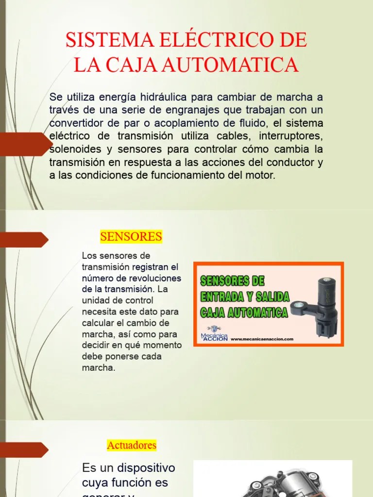 Sistema Eléctrico De La Caja Automatica | PDF