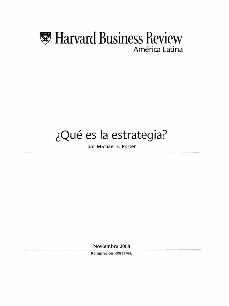 Qué Es La Estrategia | PDF