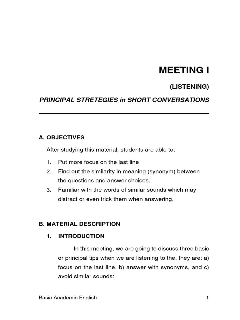 Basic Academic English | PDF