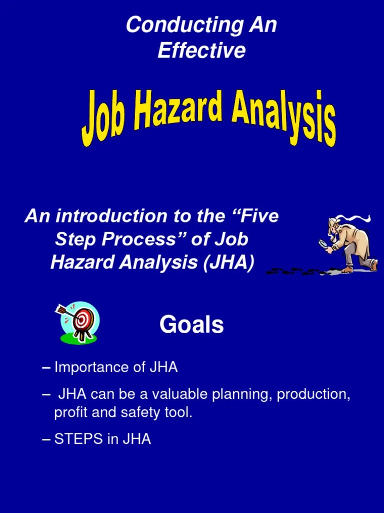 Lecture 7 JOB HAZARD ANALYSIS | PDF | Hazards | Employment