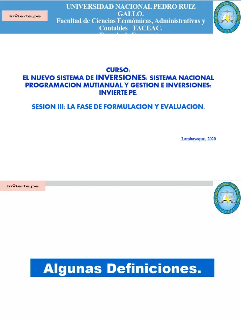 5 Fase De Formulacion Y Evaluacion I | PDF | Presupuesto | Evaluación
