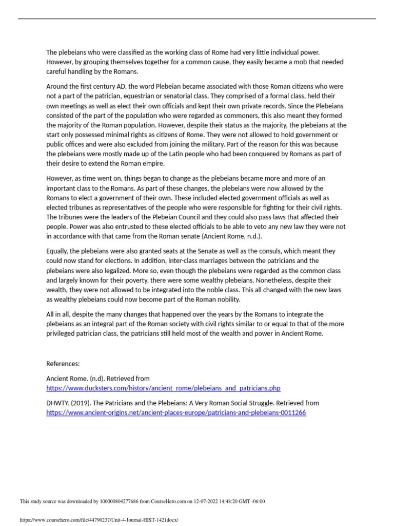 Unit 4 Journal HIST 1421 | PDF