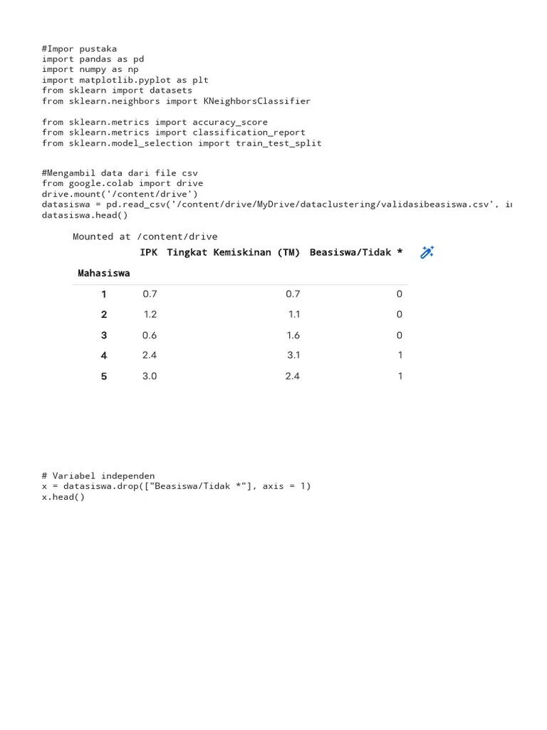 Knncolab - Ipynb - Colaboratory | PDF