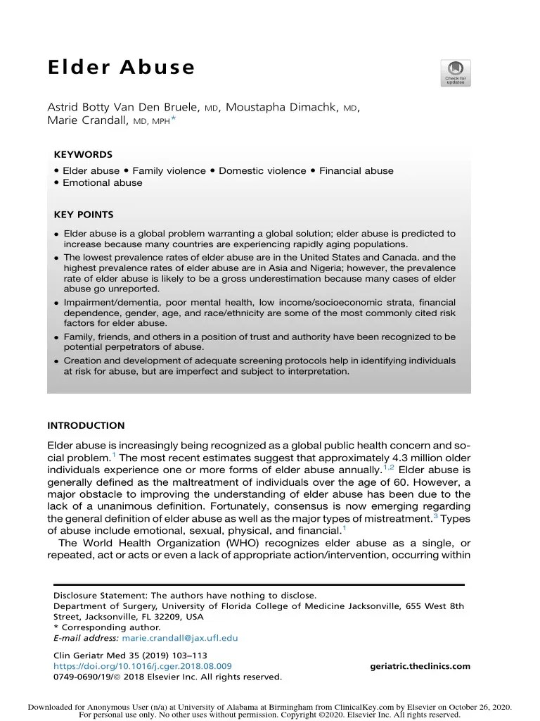 Elder Abuse | PDF