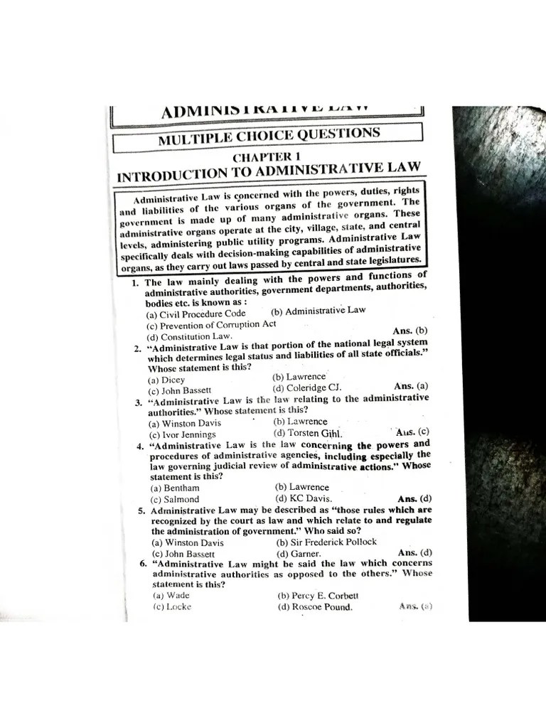Administrative Law Part 1 | PDF