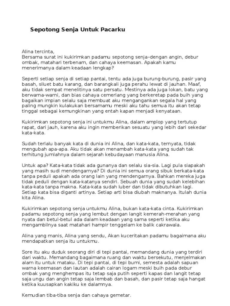 Seno Gumira Ajidarma-Sepotong Senja Untuk Pacarku | PDF