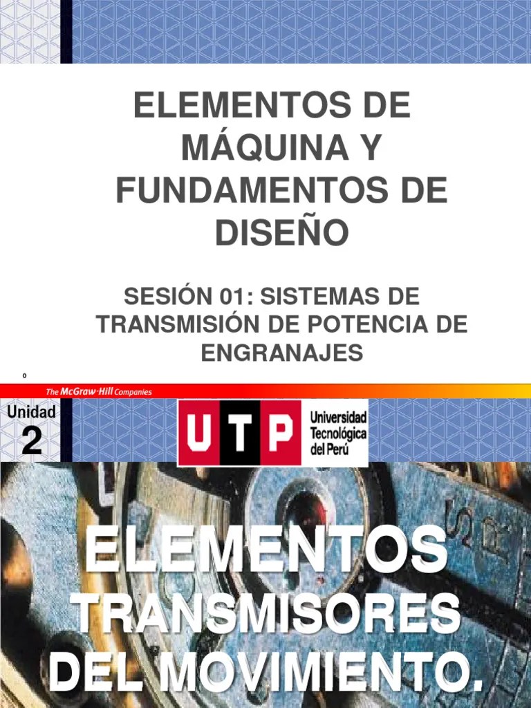 S01.s1 - Sistemas De Transmisión De Engranajes | PDF | Engranaje | Motores