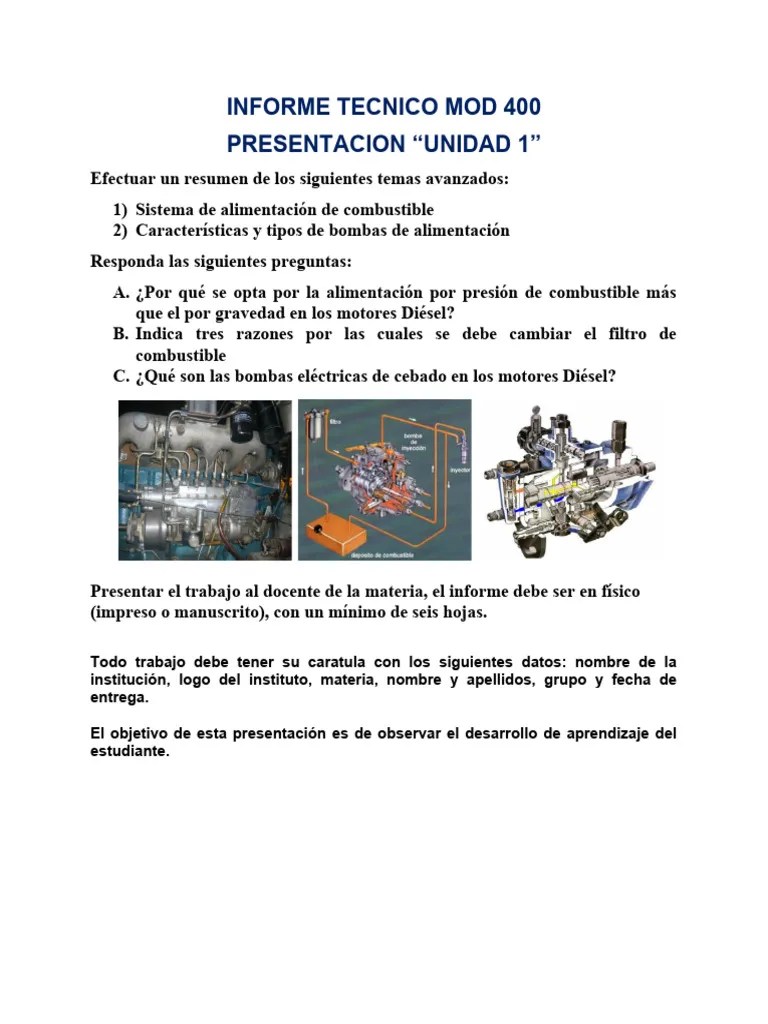 Informe Tecnico 1er Parcial Mod 400 | PDF